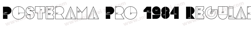 Posterama Pro 1984 Regular字体转换